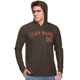 Custom Brown Orange UV-Hoodie
