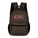Custom Brown Copper Rose Kids Backpack