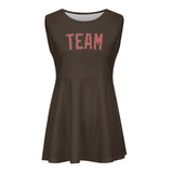 Custom Brown Copper Rose Cheerleader Dress
