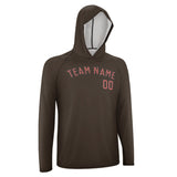 Custom Brown Copper Rose UV-Hoodie