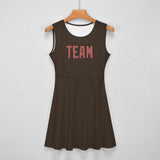 Custom Brown Copper Rose Cheerleader Dress