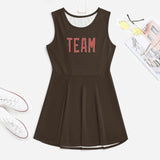 Custom Brown Copper Rose Cheerleader Dress