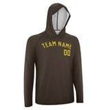 Custom Brown Gold UV-Hoodie