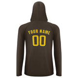 Custom Brown Gold UV-Hoodie