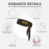 Custom Brown Gold Headband