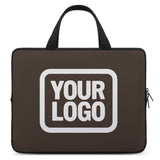 Custom Brown White Laptop Bag