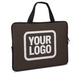 Custom Brown White Laptop Bag