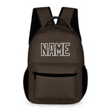 Custom Brown Brown Kids Backpack
