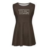 Custom Brown Brown Cheerleader Dress