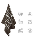 Custom Brown Brown Beach Towel