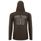 Custom Brown Brown UV-Hoodie