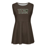Custom Brown Olive Cheerleader Dress