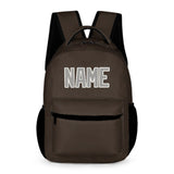 Custom Brown Gray Kids Backpack