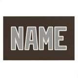 Custom Brown Gray Beach Towel