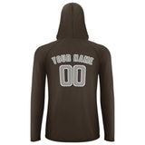 Custom Brown Gray UV-Hoodie