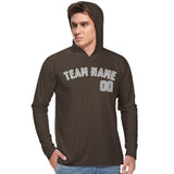 Custom Brown Gray UV-Hoodie