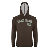 Custom Brown Dark Green UV-Hoodie
