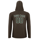 Custom Brown Dark Green UV-Hoodie