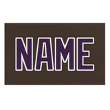 Custom Brown Purple Beach Towel