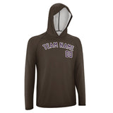 Custom Brown Purple UV-Hoodie