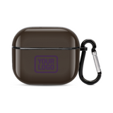 Custom Brown Purple AirPods Case (3rd Generation)