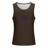 Custom Brown Purple Men's Tank Top