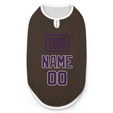 Custom Brown Purple Pet Vest
