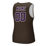 Custom Brown Purple Men's Tank Top