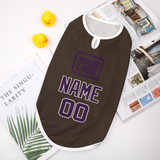 Custom Brown Purple Pet Vest
