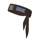 Custom Brown Sky Blue Headband