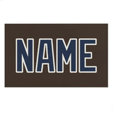 Custom Brown Blue Beach Towel