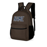 Custom Brown Blue Kids Backpack