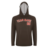Custom Brown Orange Red UV-Hoodie