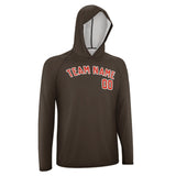 Custom Brown Orange Red UV-Hoodie