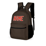 Custom Brown Orange Red Kids Backpack