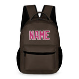 Custom Brown Pink Kids Backpack