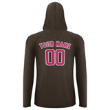 Custom Brown Pink UV-Hoodie