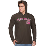 Custom Brown Pink UV-Hoodie