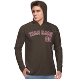 Custom Brown Crimson Red UV-Hoodie
