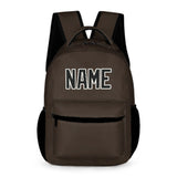Custom Brown Black Kids Backpack