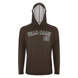 Custom Brown Black UV-Hoodie