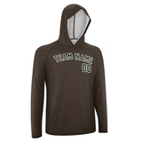 Custom Brown Black UV-Hoodie