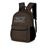 Custom Brown Black Kids Backpack