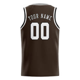 Custom Brown & White Colors Design Sports Basketball Jersey