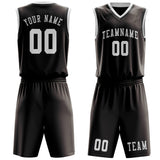 Custom Brown White Basketball Set