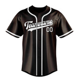 Custom Brown & White Colors Design Sports Baseball Jersey