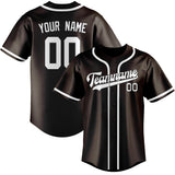 Custom Brown & White Colors Design Sports Baseball Jersey
