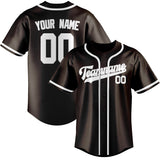 Custom Brown & White Colors Design Sports Baseball Jersey