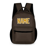 Custom Brown Yellow Kids Backpack
