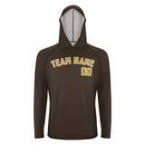 Custom Brown Yellow UV-Hoodie